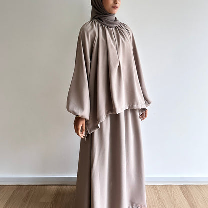 Nika puffy sleeve skirt set