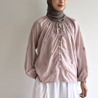 Giana floral embroidered blouse