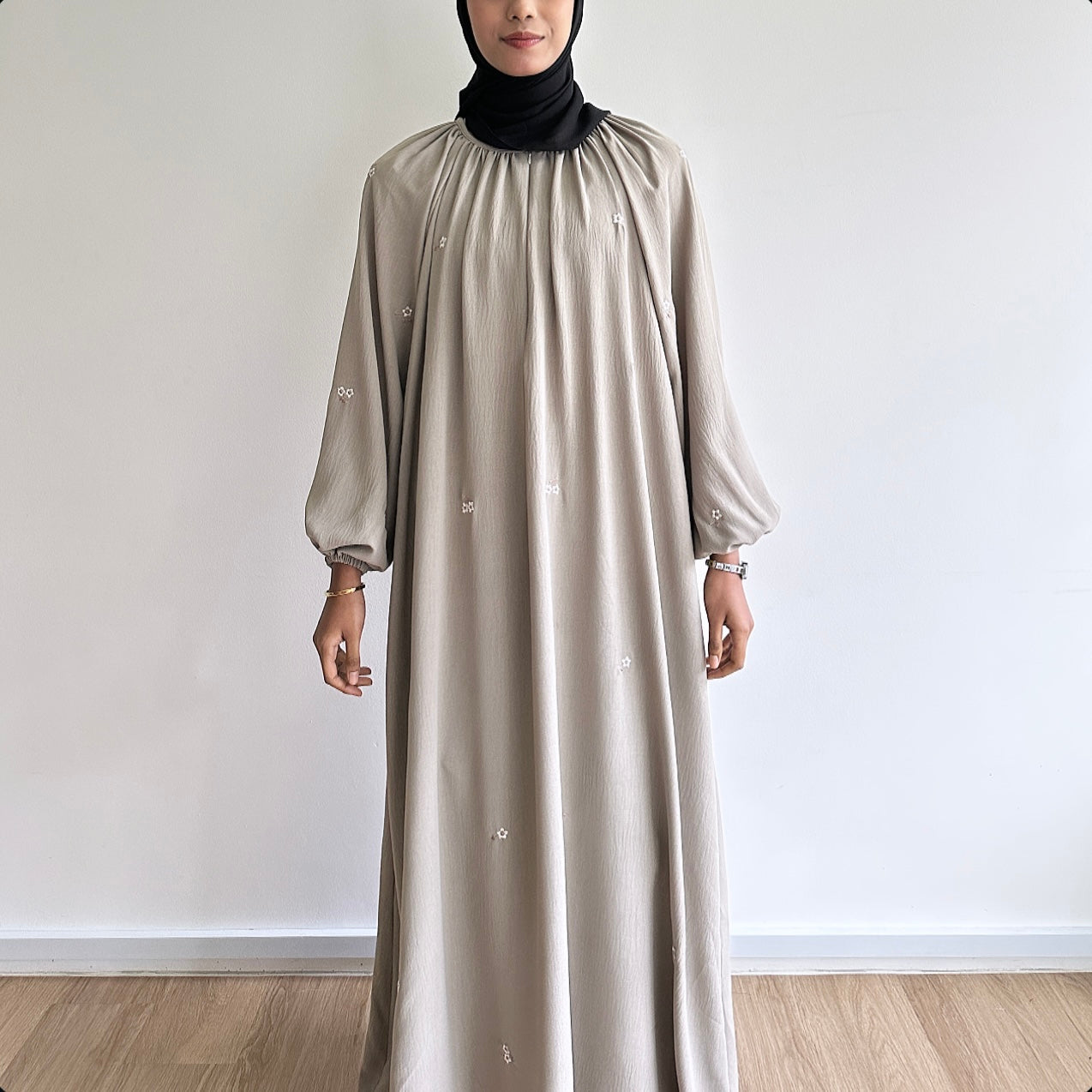 Yasmin embroidered maxi dress