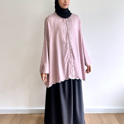 Mara scallop dot blouse