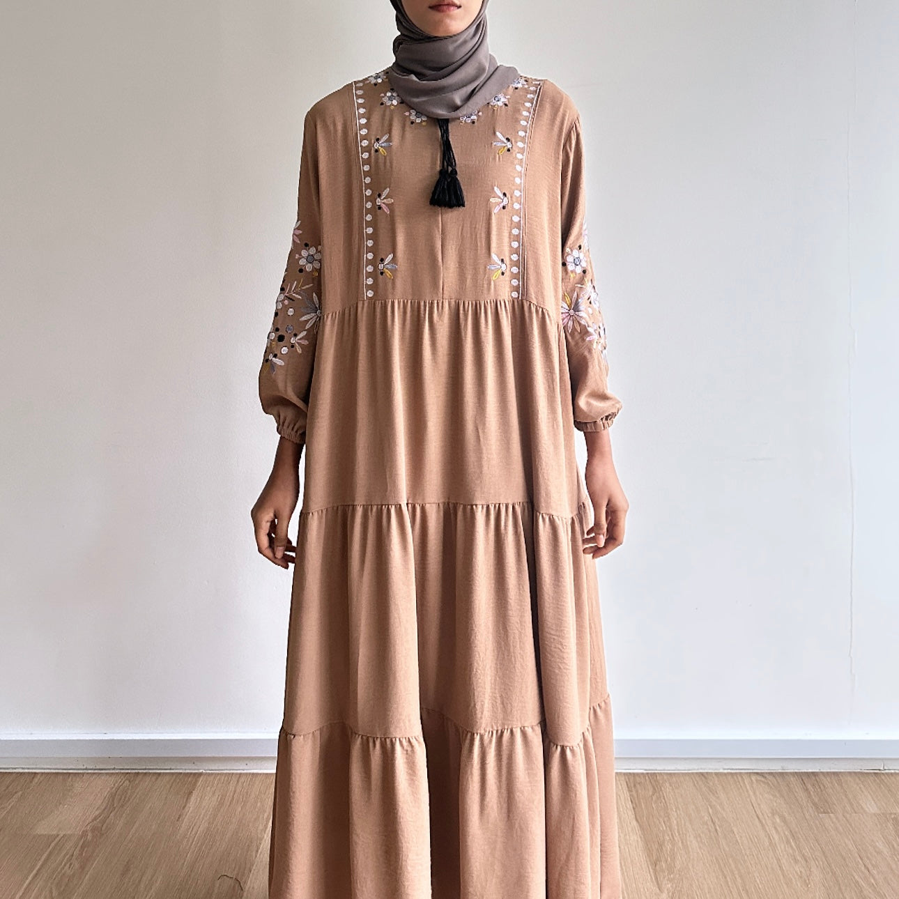 Julia floral embroidered dress