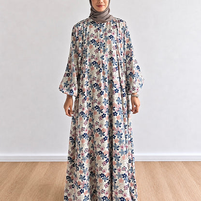Luna Gathered Floral Maxi Dress