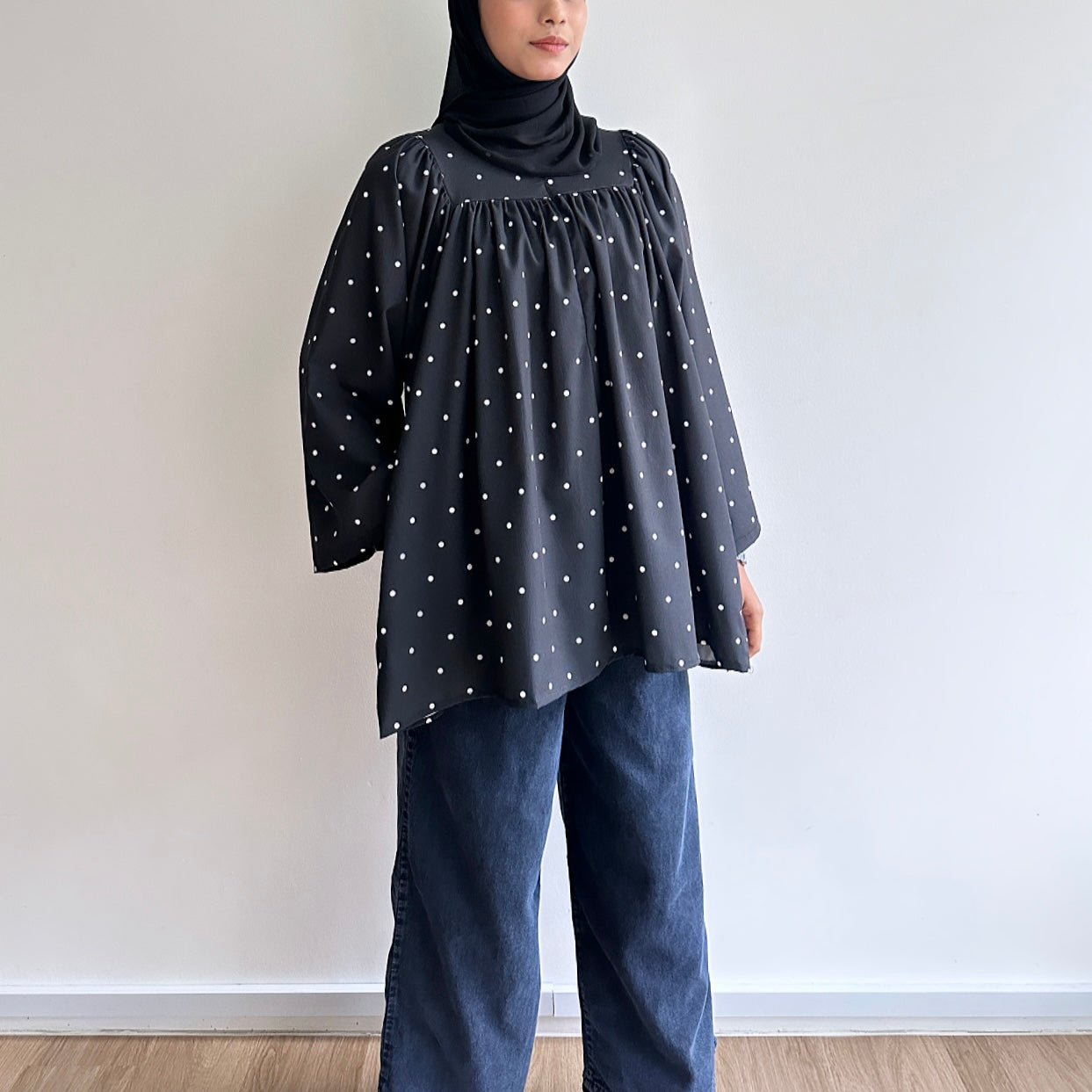 Netta polka dot blouse
