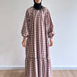 Inaya gingham maxi dress