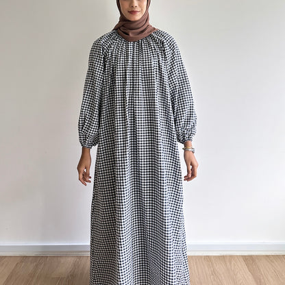Gina gingham maxi dress