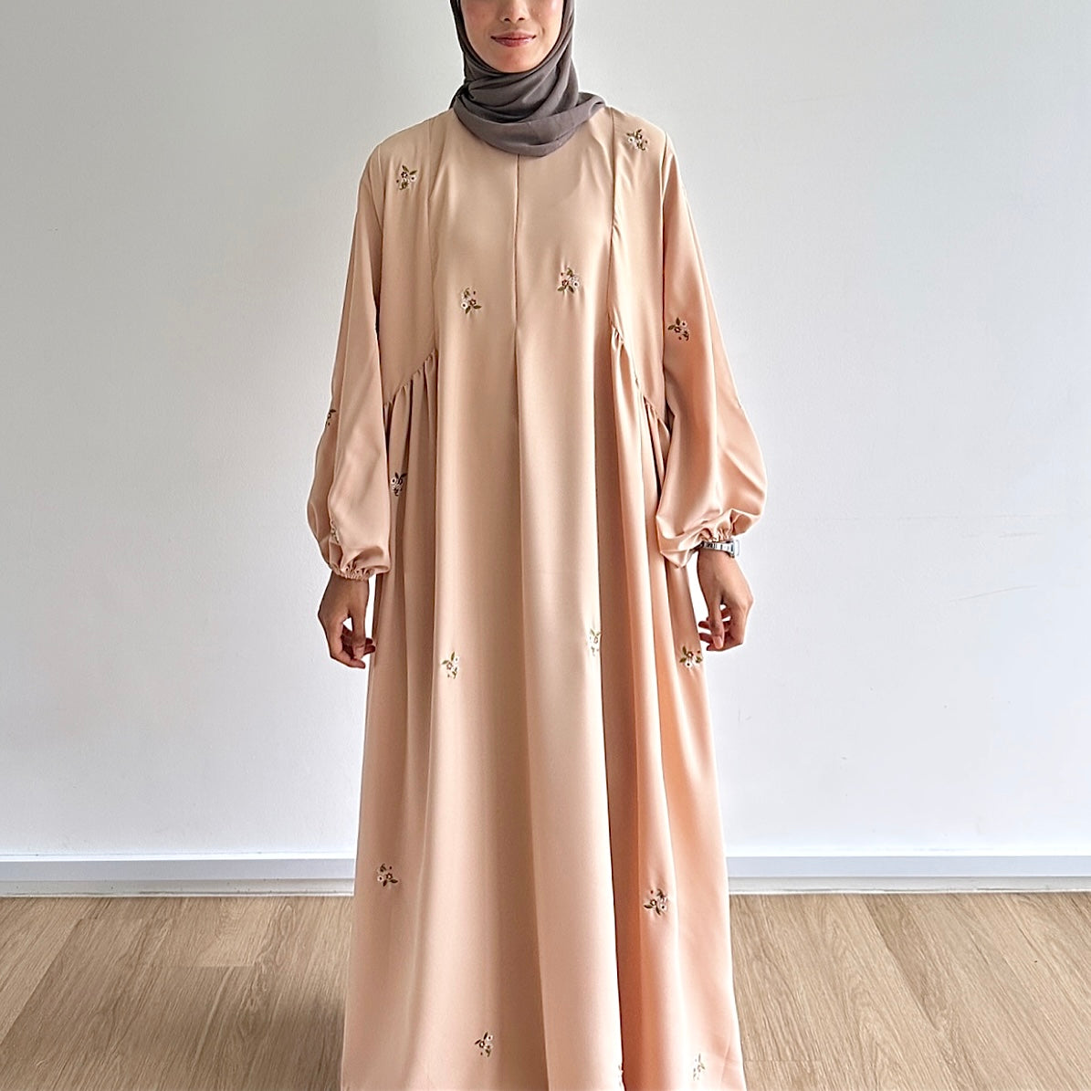 Camellia Side Gathered Dress