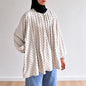 Yara Polka Dot Pleated Blouse
