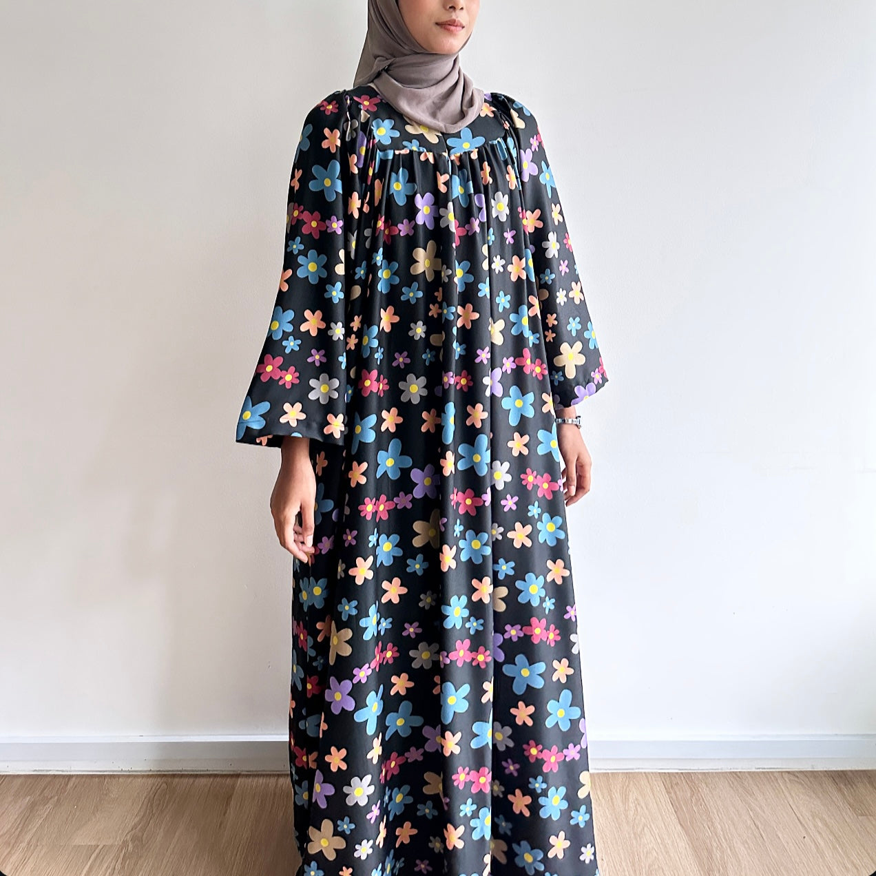 Leora floral maxi dress