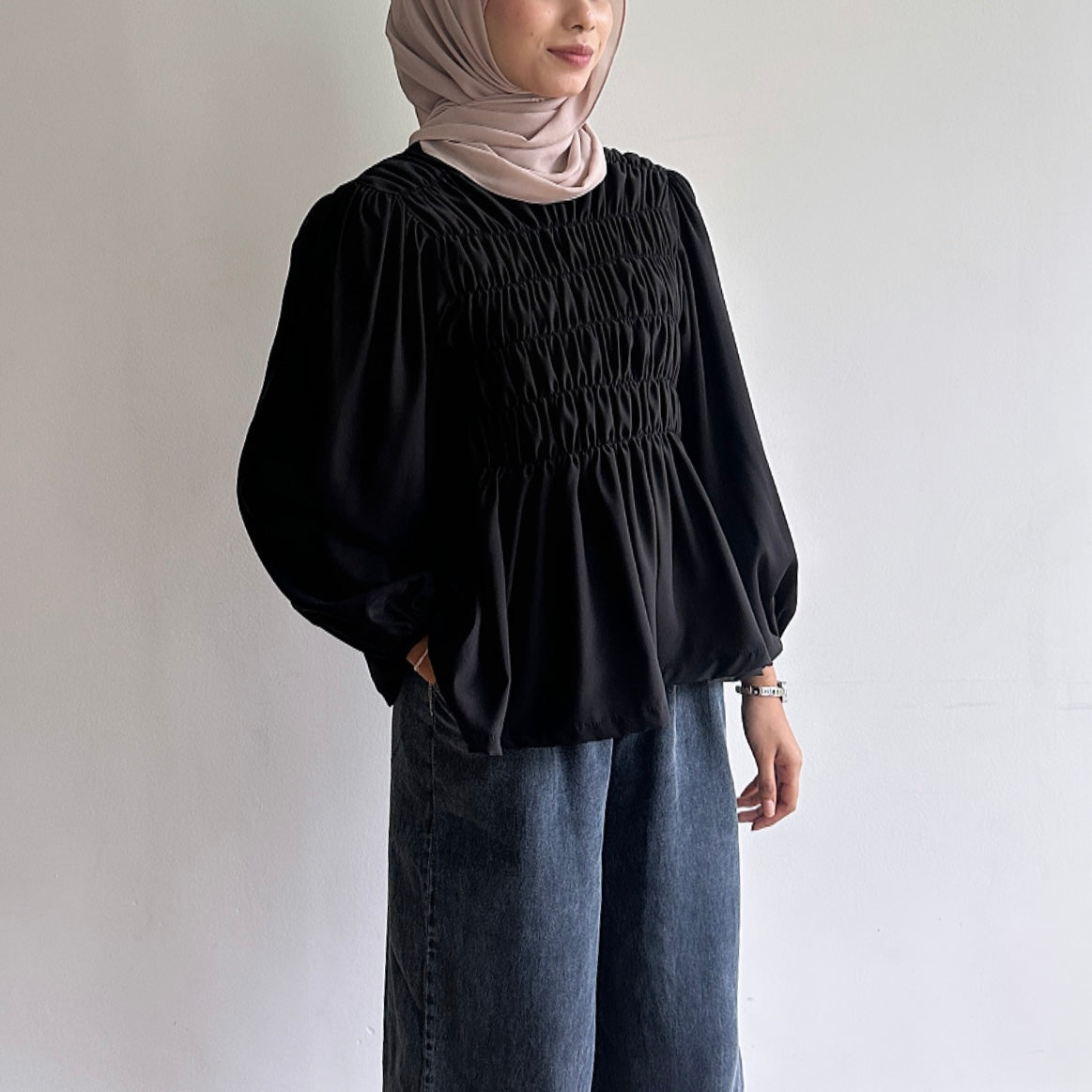 Evelyn Smocked Blouse