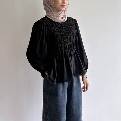 Evelyn Smocked Blouse