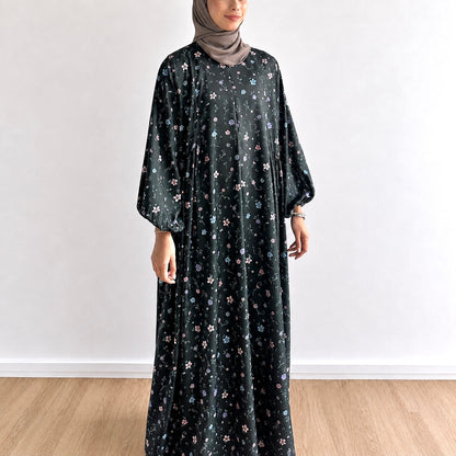 Luna Gathered Floral Maxi Dress