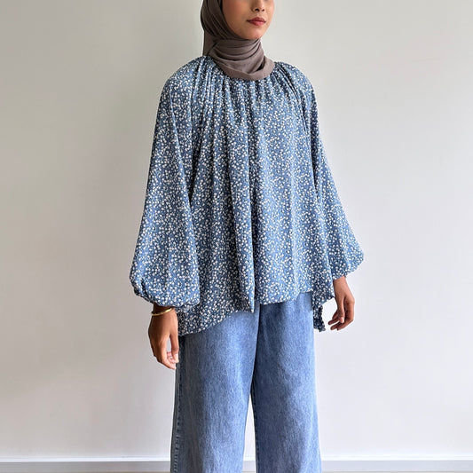 Fleurine puffy sleeve blouse