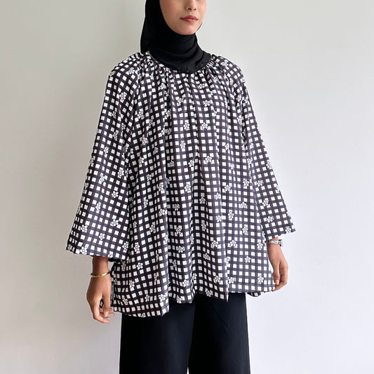 Rika raglan printed blouse