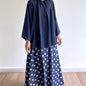 Kelly polka dot denim skirt