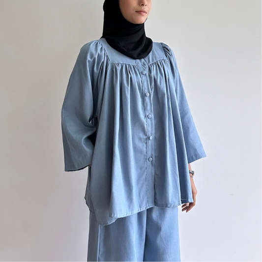Gracie denim blouse