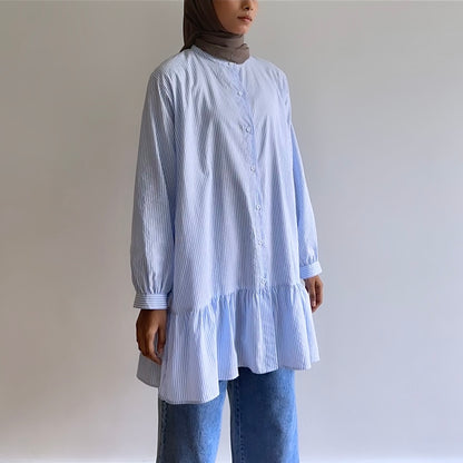 Selene stripe oversized blouse