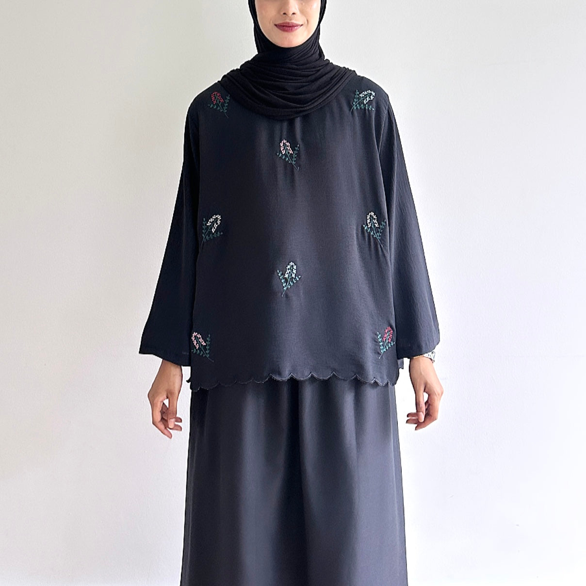 Alene floral embroidered blouse