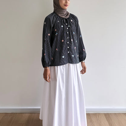 Giana floral embroidered blouse