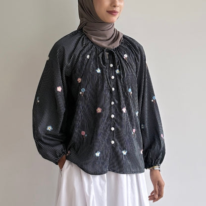 Giana floral embroidered blouse