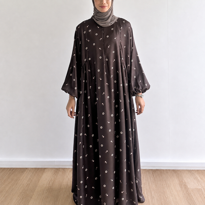 Luna Gathered Floral Maxi Dress