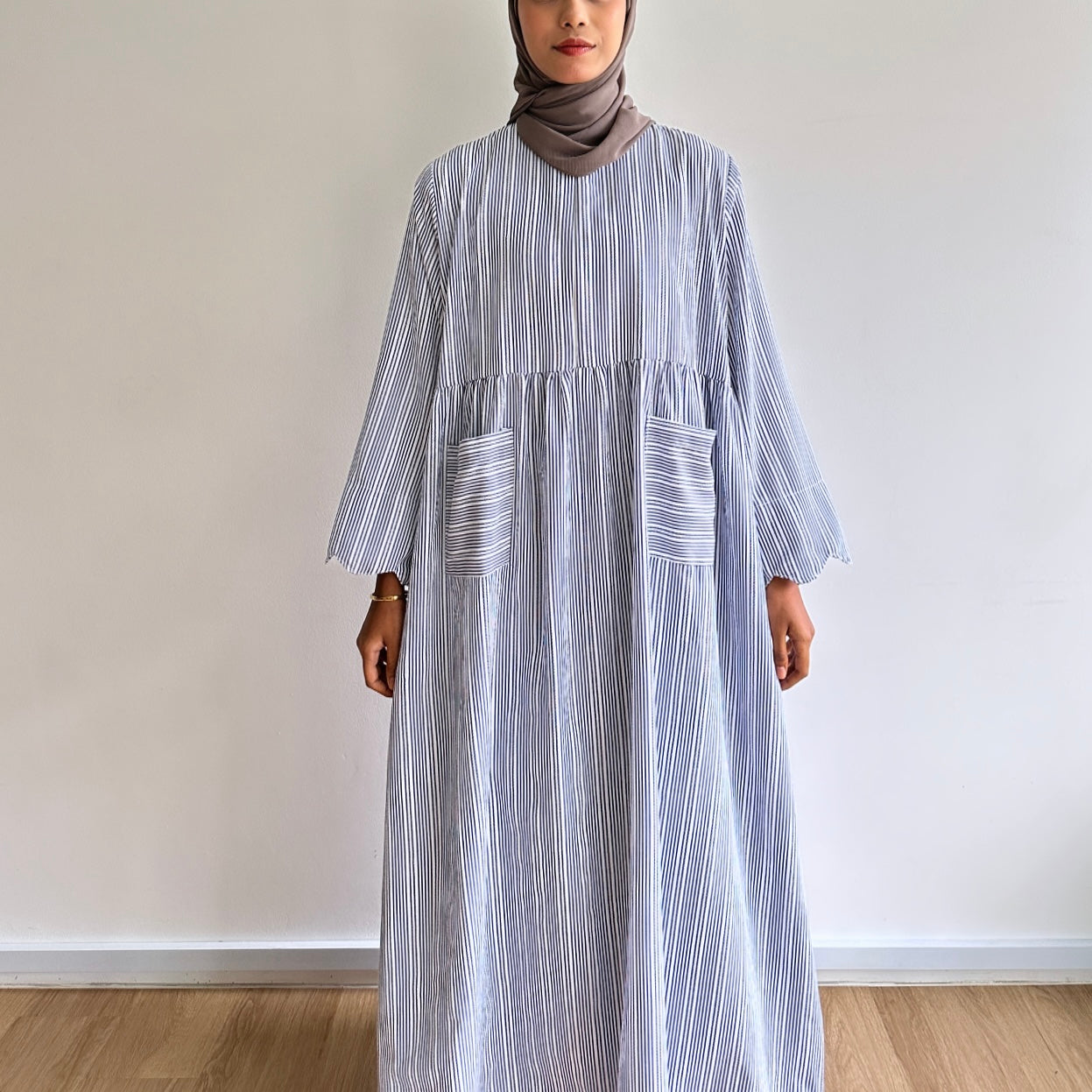Gera stripe maxi dress