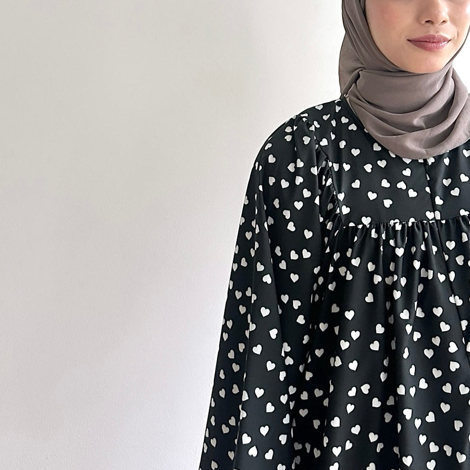 Anna floral puffy sleeve blouse