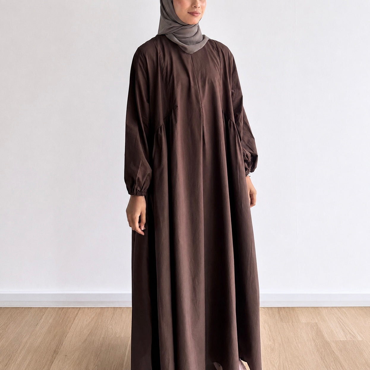 Audrey Gathered Classic Dress