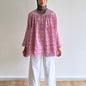 Bella gingham tiered blouse