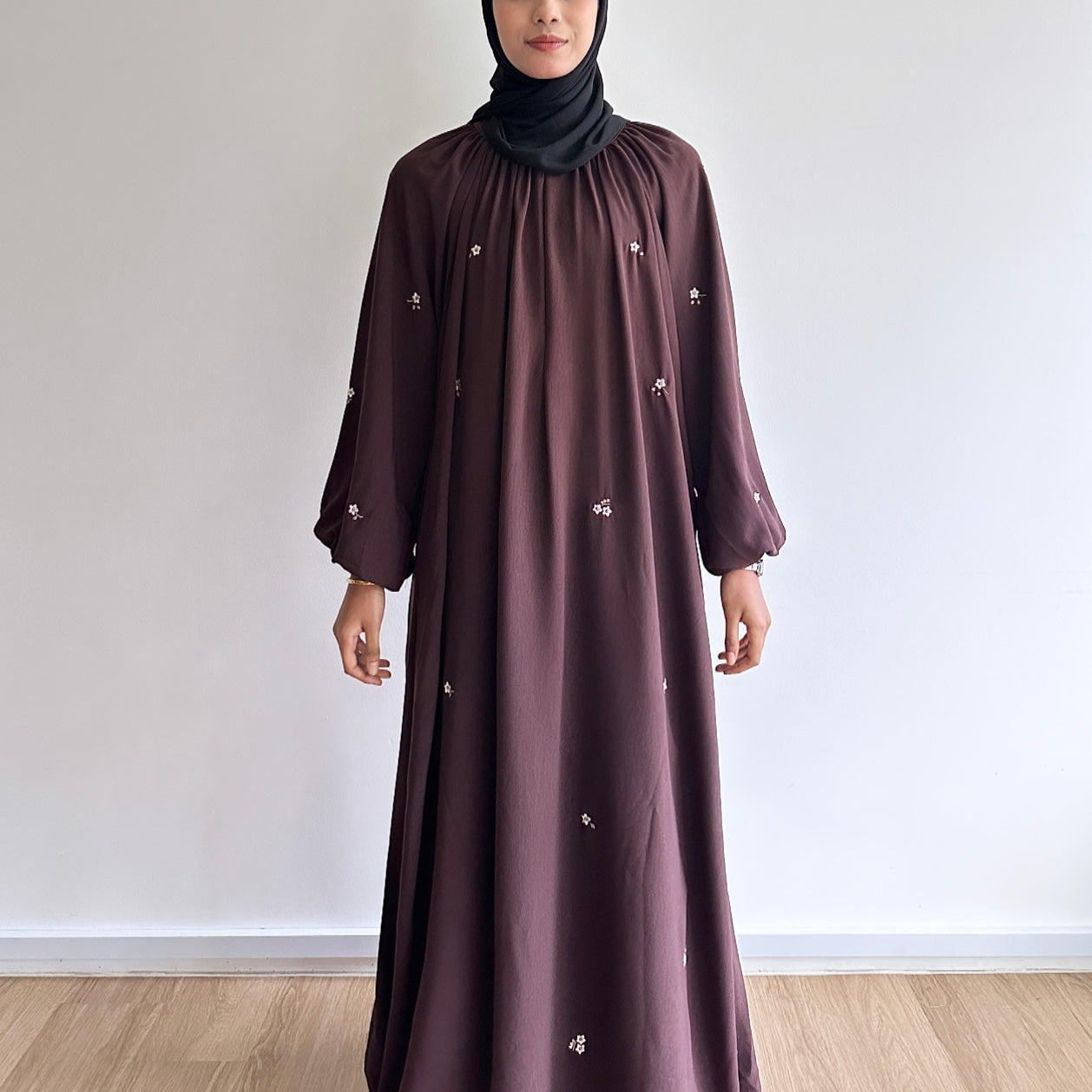 Yasmin embroidered maxi dress