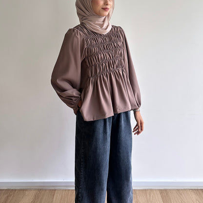 Evelyn Smocked Blouse