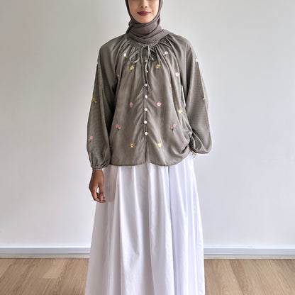 Giana floral embroidered blouse