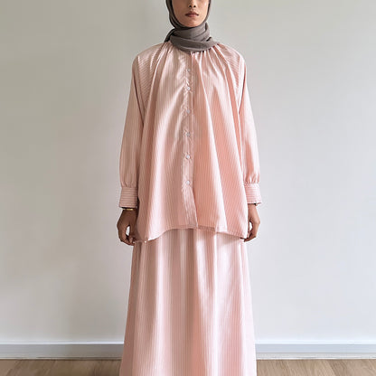 Clara stripe skirt set