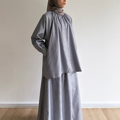 Clara stripe skirt set