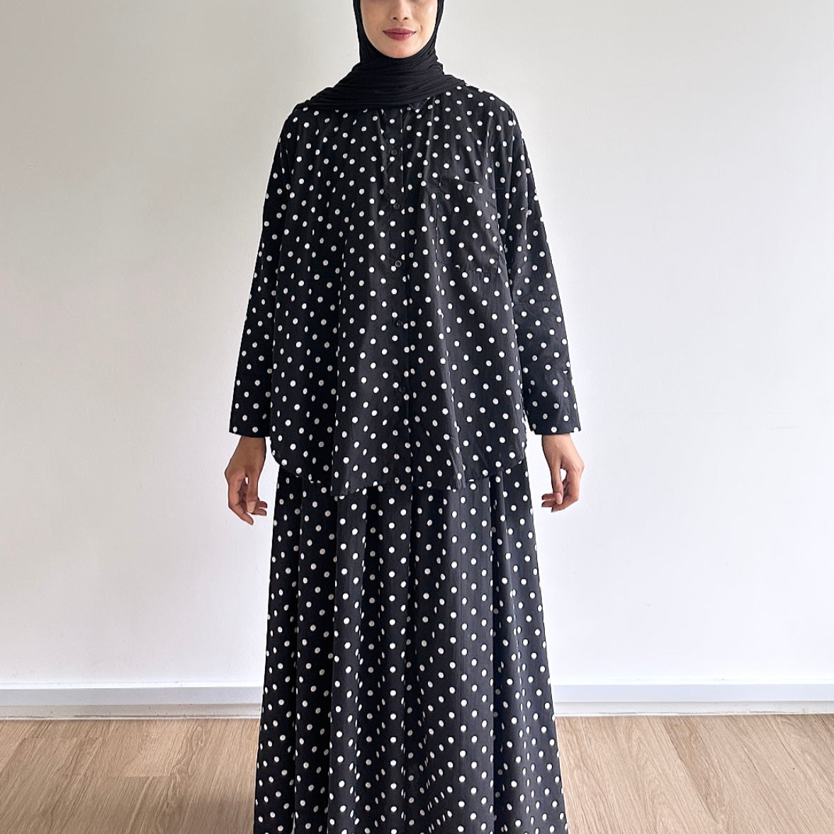 Matilda polka dot skirt set