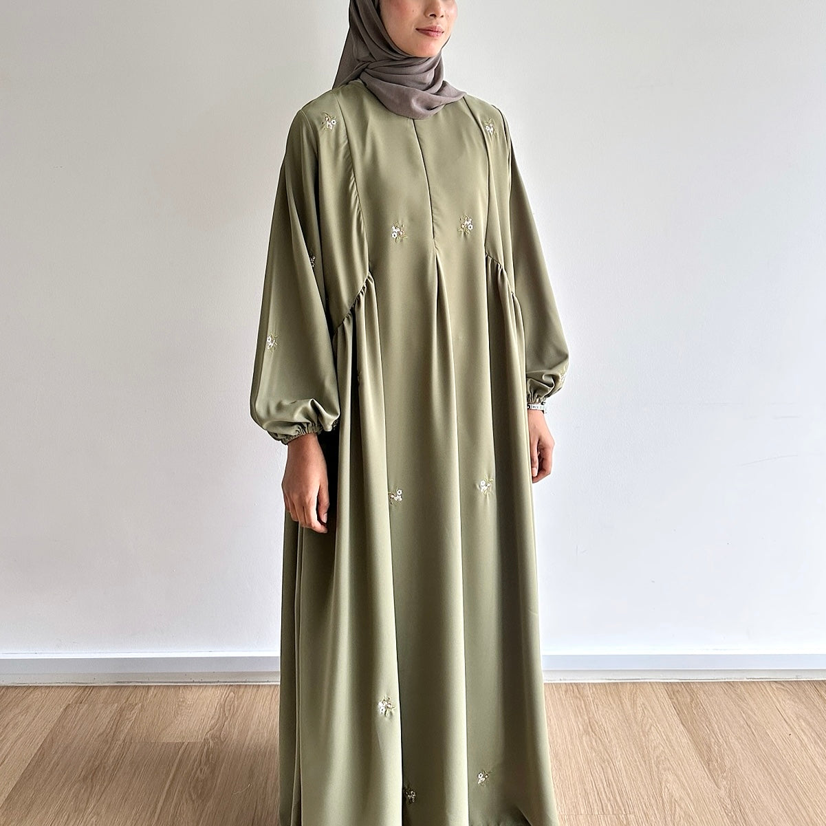 Camellia Side Gathered Dress