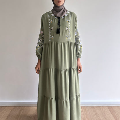 Julia floral embroidered dress