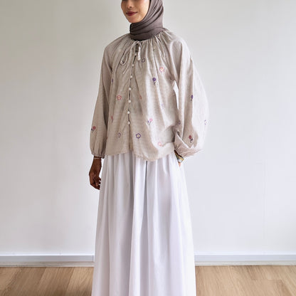 Giana floral embroidered blouse