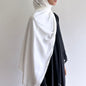 Matte satin silk long shawl