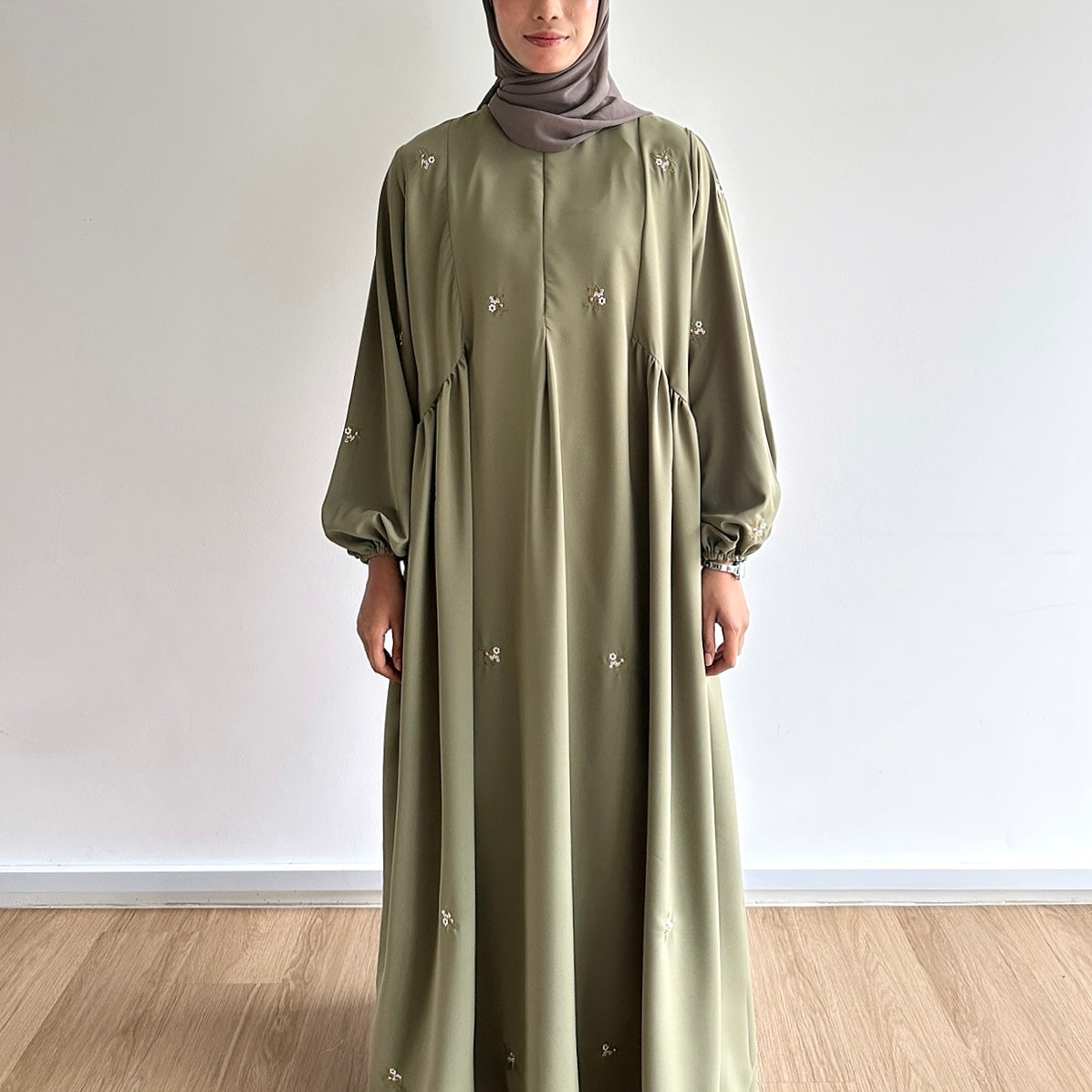 Camellia Side Gathered Dress