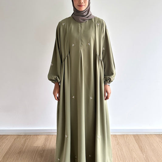 Camellia Side Gathered Dress