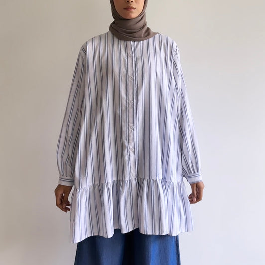 Selene stripe oversized blouse