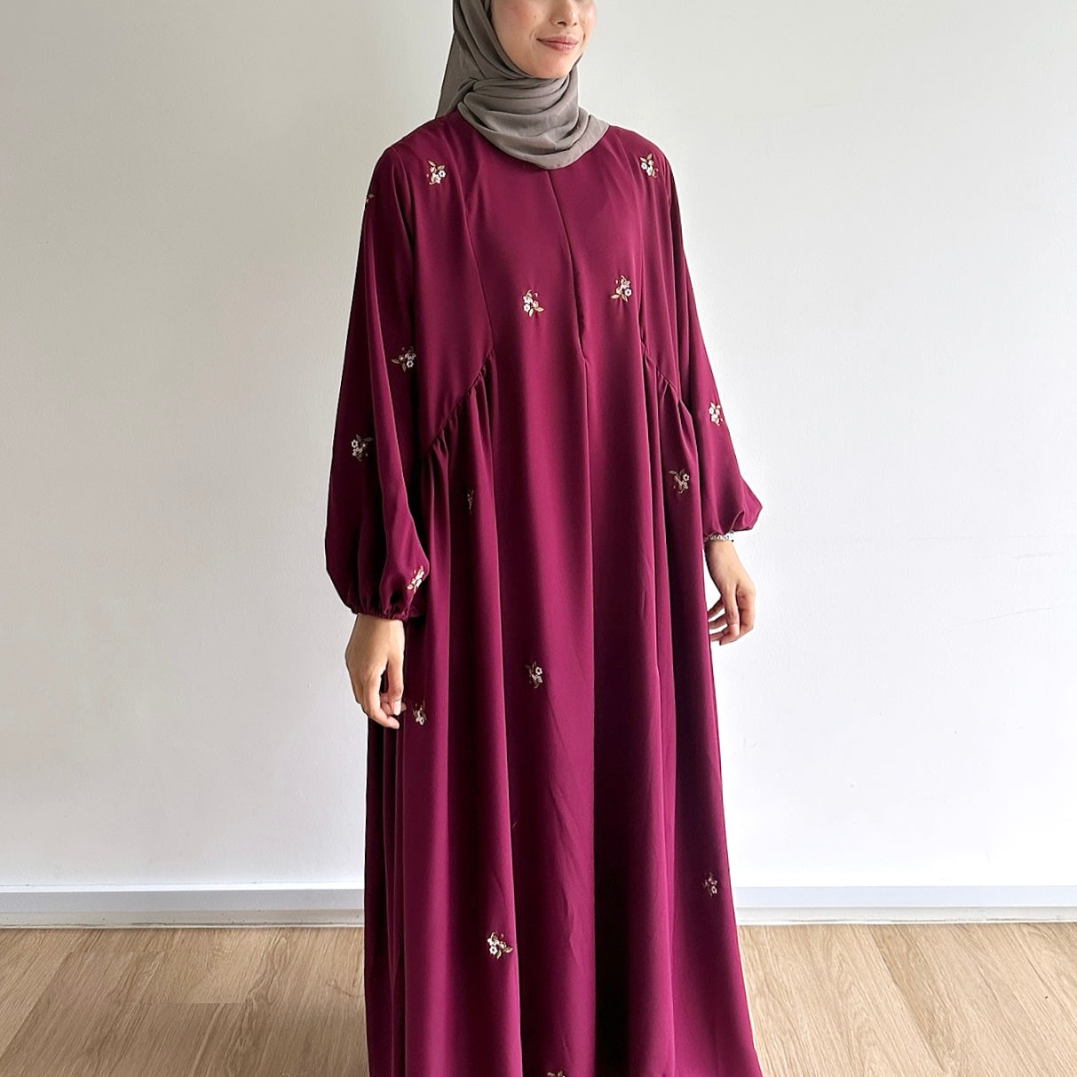 Camellia Side Gathered Dress