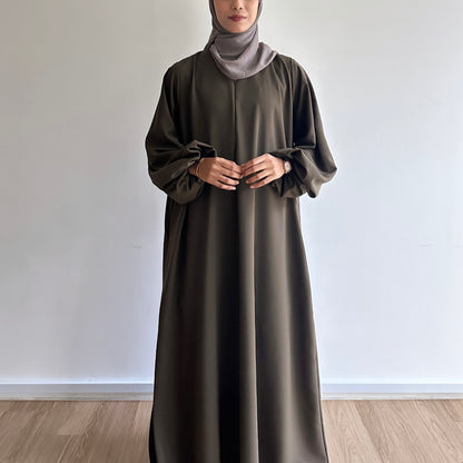 Alia puffy sleeve maxi dress