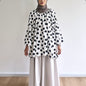 Liora scallop polka dot blouse