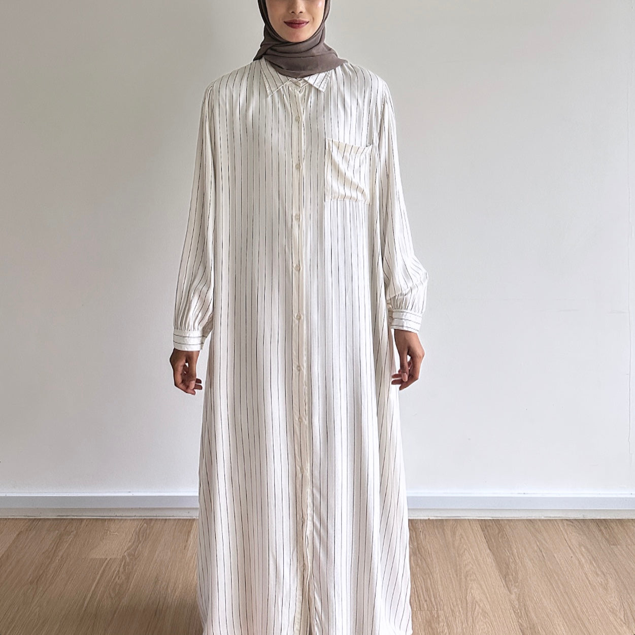 Hazel stripe shirt dress