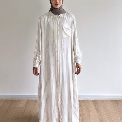 Hazel stripe shirt dress