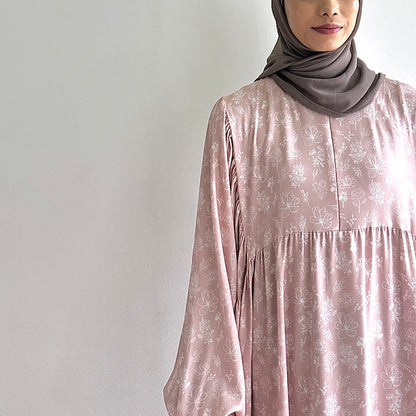 Maia balloon sleeve floral dress