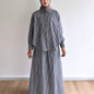 Quinn striped linen skirt set