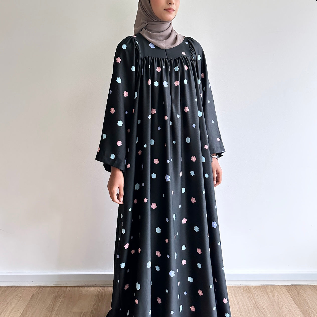 Leora floral maxi dress