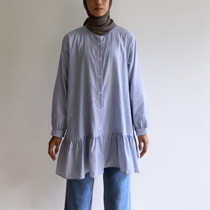 Selene stripe oversized blouse